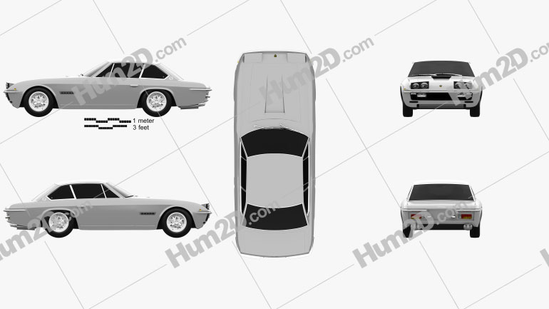 Lamborghini Islero 400 GTS 1968 Blueprint