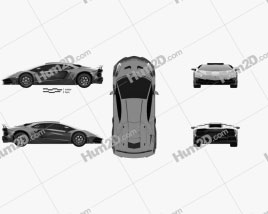 Lamborghini Aventador LP 750-4 Mansory Superveloce JS1 Edition 2016 car clipart