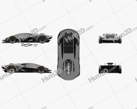 Lamborghini Terzo Millennio 2017 car clipart