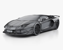 Lamborghini Aventador SVJ coupe 2020 car clipart