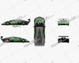 Lamborghini Essenza SCV12 2021 car clipart