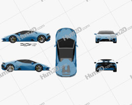 Lamborghini Huracan EVO RWD Spyder 2020 car clipart