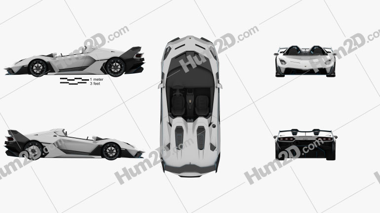 Lamborghini SC20 2020 Clipart Image