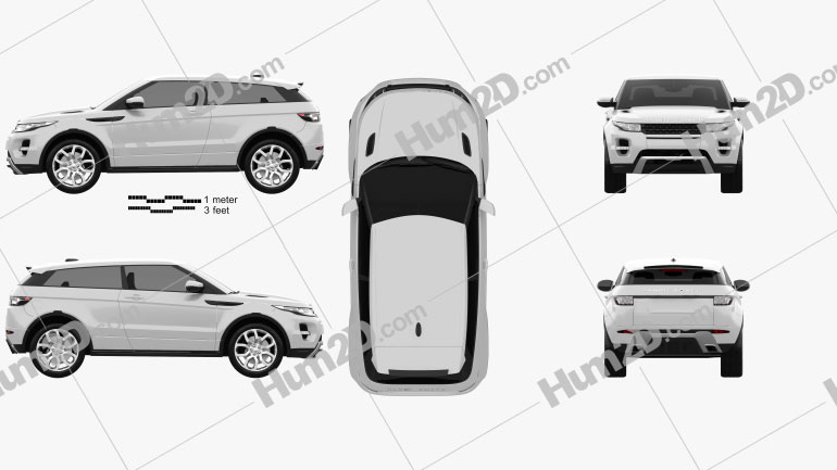 Range Rover Evoque 2011 car clipart