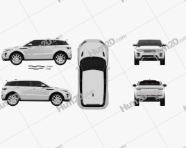 Range Rover Evoque 2012 5-door car clipart