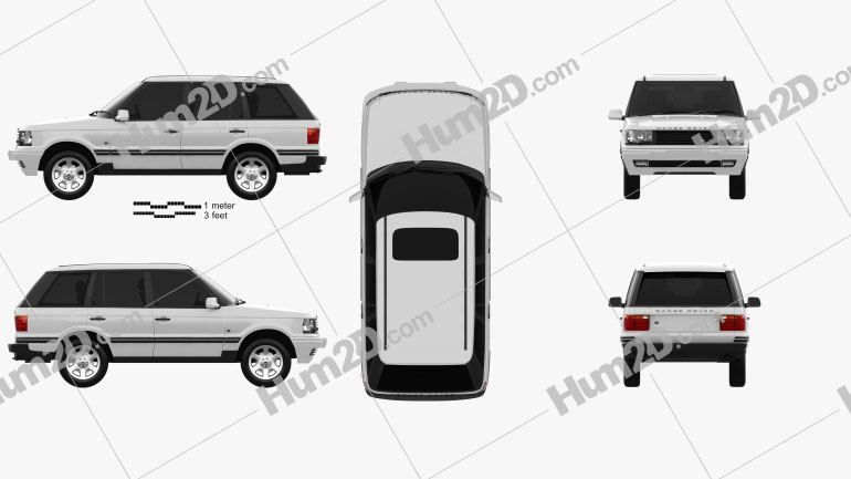 Land Rover Range Rover 1998 Clipart Image