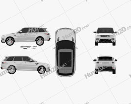 Land Rover Range Rover Sport Autobiography 2013 car clipart