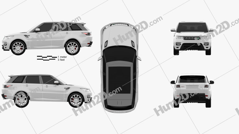 Land Rover Range Rover Sport Autobiography 2013 car clipart