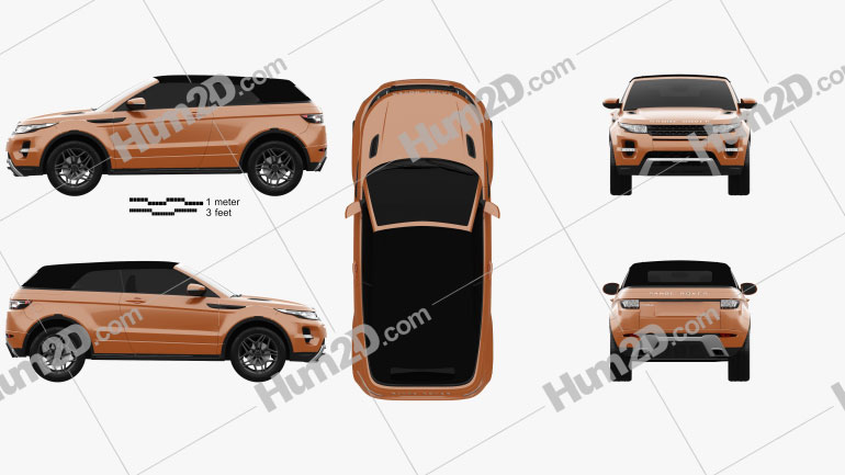 Land Rover Range Rover Evoque Cabrio 2013 car clipart