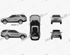 Land Rover Discovery Vision 2014 car clipart