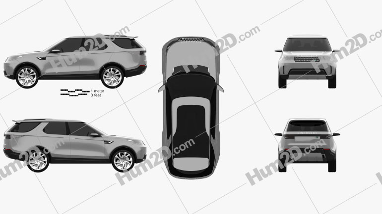 Land Rover Discovery Vision 2014 car clipart