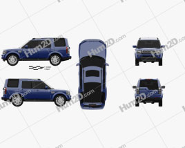 Land Rover Discovery 2014 car clipart