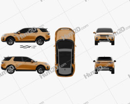Land Rover Discovery Sport HSE Luxury 2015 car clipart