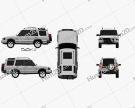 Land Rover Discovery 2003 car clipart