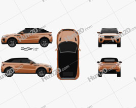 Land Rover Range Rover Evoque Convertible 2016 car clipart