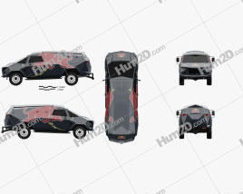Land Rover Defender Red Bull Event 2016 car clipart