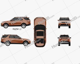 Land Rover Discovery HSE 2017 car clipart