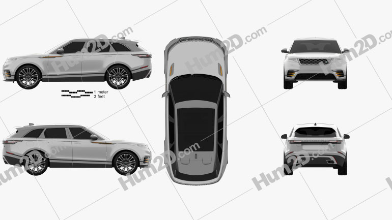 Land Rover Range Rover Velar 2018 car clipart