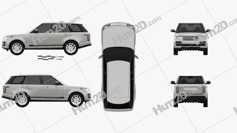 Land Rover Range Rover L405 Vogue 2014 car clipart