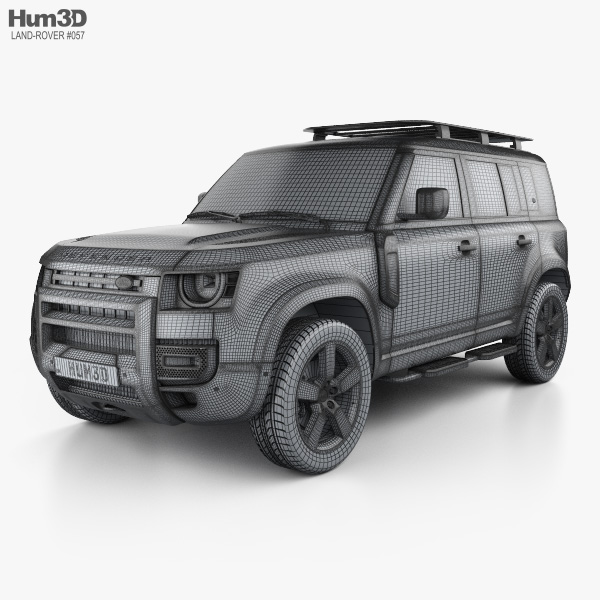 Land Rover Defender 110 Explorer Pack 2023 3D model