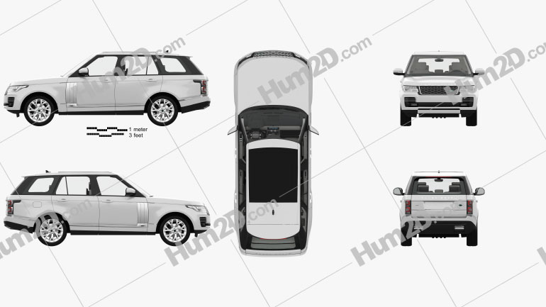 Land Rover Range Rover Autobiography with HQ interior 2018 PNG Clipart