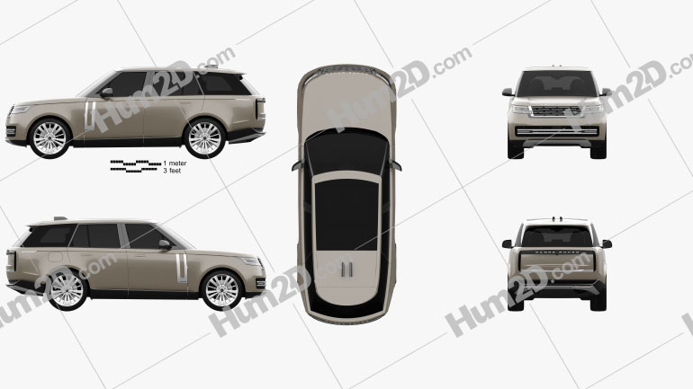 Land Rover Range Rover Autobiography 2022 car clipart