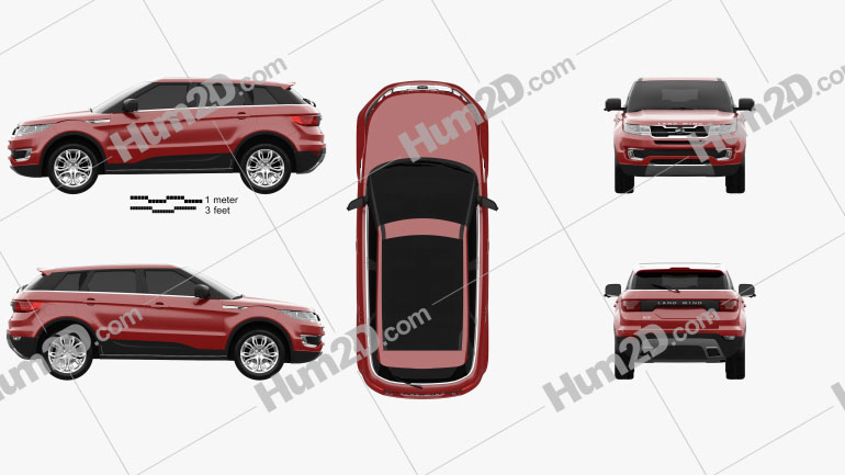 Landwind X7 2015 car clipart