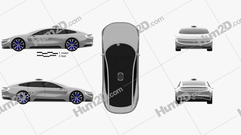 LeEco LeSee 2017 car clipart