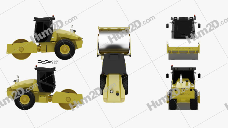 Lebrero X3 Drum Roller 2012 Tractor clipart