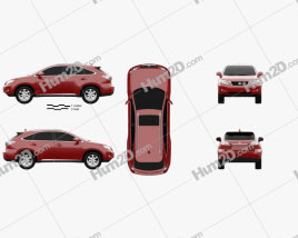 Lexus RX 2010 car clipart