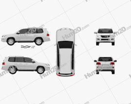 Lexus LX 570 (J200) car clipart