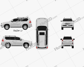 Lexus GX 460 2010 car clipart