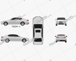 Lexus GS 2012 car clipart