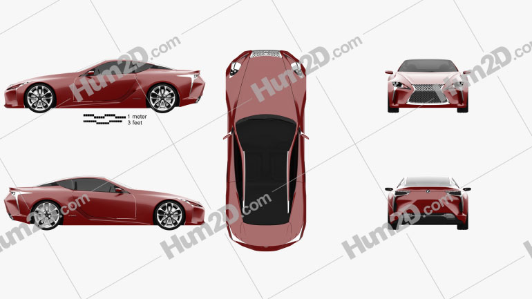 Lexus LF-LC 2012 car clipart