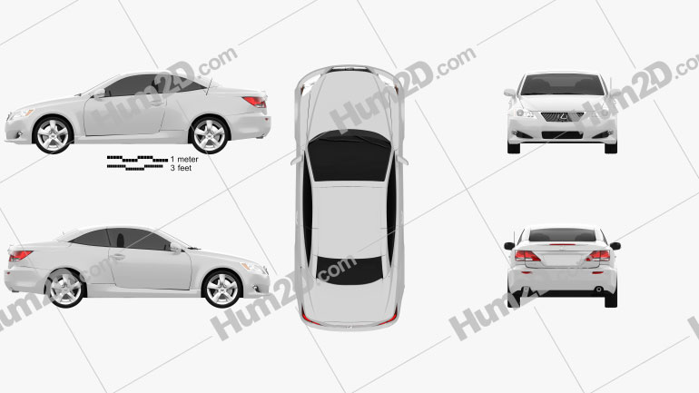 Lexus IS C (XE20) 2012 Clipart Image