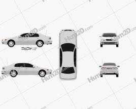 Lexus GS (S140) 1996 car clipart