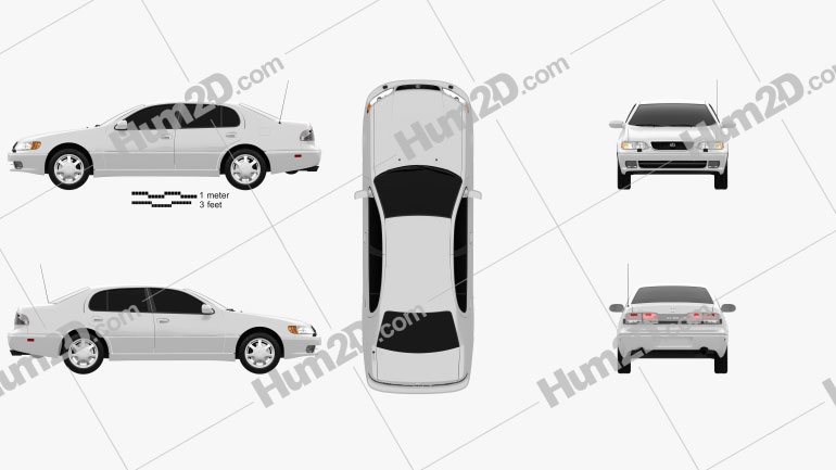 Lexus GS (S140) 1996 Blueprint
