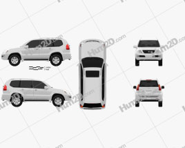 Lexus GX (J120) 2009 car clipart