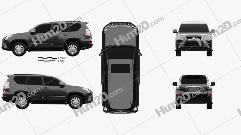 Lexus GX (J150) 2014 Blueprint