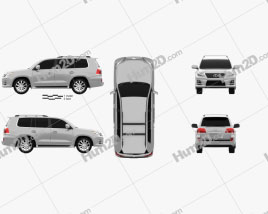 Lexus LX Sport 2010 car clipart