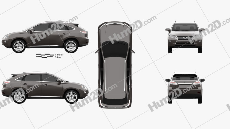 Lexus RX 2012 Blueprint