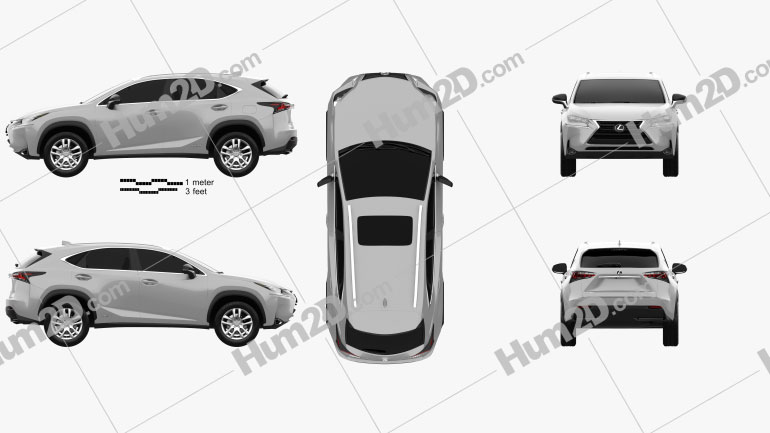 Lexus NX Hybrid 2014 car clipart