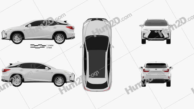 Lexus RX F Sport 2016 Blueprint