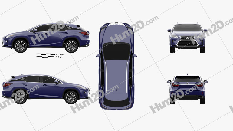 Lexus RX 200t 2016 car clipart