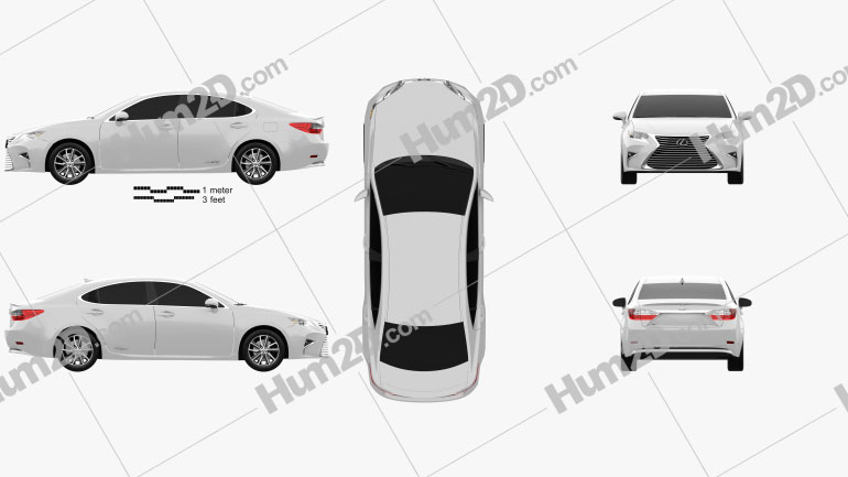 Lexus ES Hybrid 2015 Blueprint