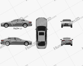 Lexus LS 2017 car clipart