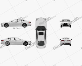 Lexus LS (XF50) F Sport com interior HQ 2018 car clipart