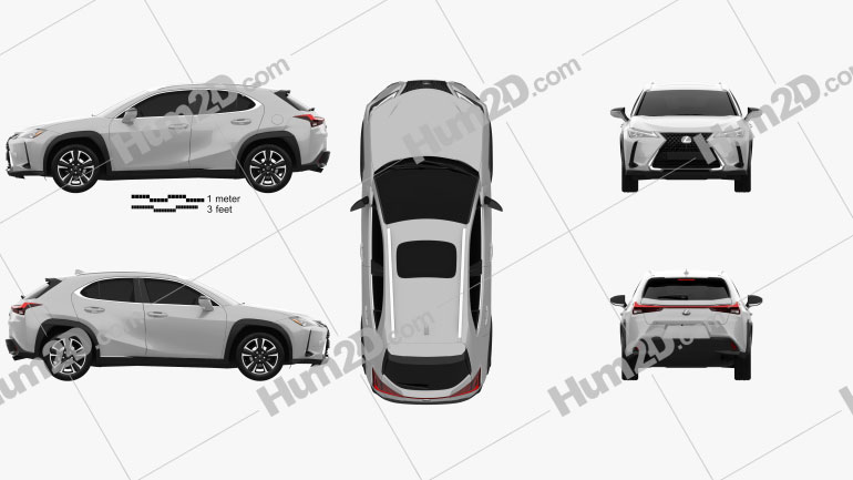 Lexus UX 2018 Blueprint