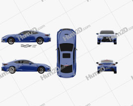 Lexus RC F 2019 car clipart