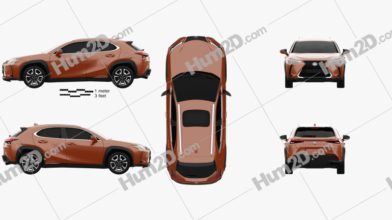 Lexus UX hybrid 2018 Imagem Clipart